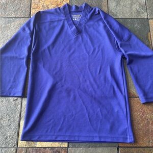 Throttle Sports Youth V-Neck Mesh Jersey in Purple